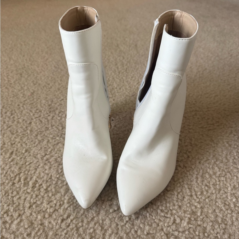 White Ankle Boots